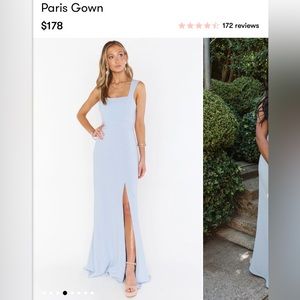 Blue bridesmaid dress. Show me your mumu.